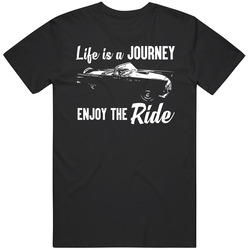 1956 Ford Thunderbird 312 Journey Enjoy The Ride Vintage Car Fan Black Mens Size Large T Shirt 1956 Ford Thunderbird 312 Journey Enjoy The Ride Vintage Car Fan Black Mens Size Large T Shirt