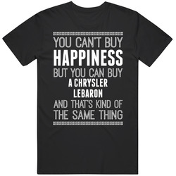 Buy A Chrysler Lebaron Happiness Car Lover Black Mens Size Large T Shirt Buy A Chrysler Lebaron Happiness Car Lover Black Mens Size Large T Shirt