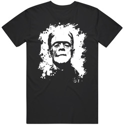 Frankenstein Monster Movie Boris Karloff Black Mens Size Large T Shirt Frankenstein Monster Movie Boris Karloff Black Mens Size Large T Shirt
