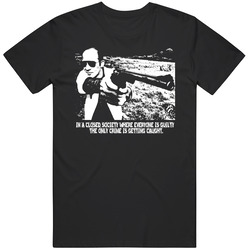 Hunter Thompson Guilty Black Mens Size Large T Shirt Hunter Thompson Guilty Black Mens Size Large T Shirt