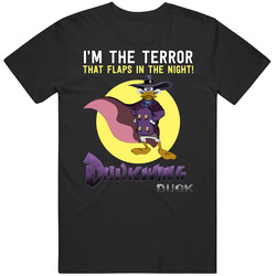 I'm The Terror That Flaps In The Night Darkwing Duck Kids Tv Show Cartoon Black Mens Size Large T Shirt I'm The Terror That Flaps In The Night Darkwing Duck Kids Tv Show Cartoon Black Mens Size Large T Shirt