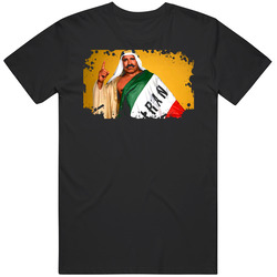 The Iron Sheik Wrestler Black Mens Size Large T Shirt The Iron Sheik Wrestler Black Mens Size Large T Shirt