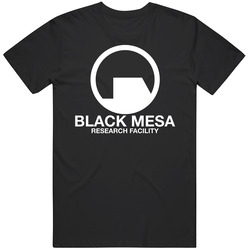 Black Mesa Research Facility Half Life Video Game Fan Black Mens Size Large T Shirt