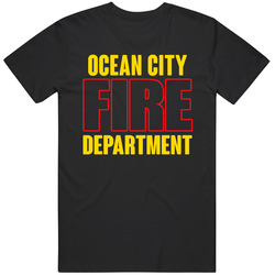 Ocean City Fire Department Personalized City Black Mens Size Large T Shirt Ocean City Fire Department Personalized City Black Mens Size Large T Shirt
