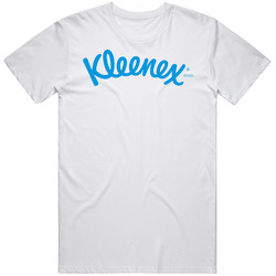Kleenex Toilet Paper Company Logo Mens Size Large White T Shirt Kleenex Toilet Paper Company Logo Mens Size Large White T Shirt