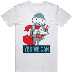 Bob The Builder Yes We Can Funny Mens Size Large White T Shirt Bob The Builder Yes We Can Funny Mens Size Large White T Shirt
