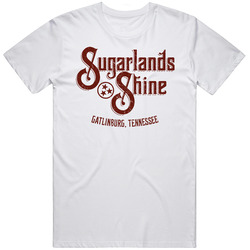 Sugarlands Shine Moonshine Tennessee Whiskey Label Logo Mens Size Large White T Shirt Sugarlands Shine Moonshine Tennessee Whiskey Label Logo Mens Size Large White T Shirt
