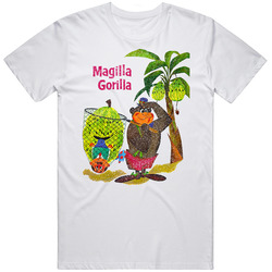 Magilla Gorilla Vintage Cartoon Grunge Worn Look Mens Size Large White T Shirt Magilla Gorilla Vintage Cartoon Grunge Worn Look Mens Size Large White T Shirt