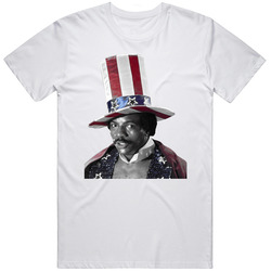 Apollo Creed Carl Weathers Rocky Movie Character Movie Fan Mens Size Large White  T Shirt