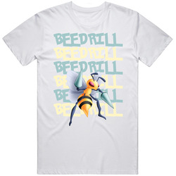 Beedrill Pokemon Character Fan Mens Size Large White T Shirt Beedrill Pokemon Character Fan Mens Size Large White T Shirt
