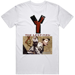 Y The Last Man Comic Book Mens Size Large White T Shirt Y The Last Man Comic Book Mens Size Large White T Shirt
