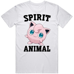 Jigglypuff Is My Spirit Animal Mens Size Large White T Shirt Jigglypuff Is My Spirit Animal Mens Size Large White T Shirt