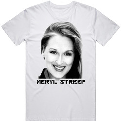 Meryl Streep Movie Star Mens Size Large White T Shirt Meryl Streep Movie Star Mens Size Large White T Shirt