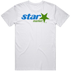 Star Market Boston Massachusetts Top Restaurants Food Fan Lover Foodie Mens Size Large White  T Shirt