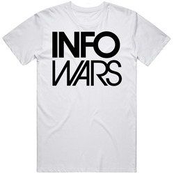 Info Wars Alex Jones Mens Size Large White T Shirt Info Wars Alex Jones Mens Size Large White T Shirt