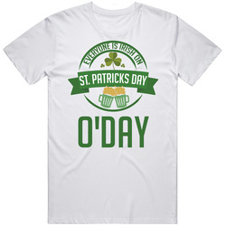 Everyone Is Irish On St Patricks Day Custom O'day Last Name Mens Size Large White T Shirt Everyone Is Irish On St Patricks Day Custom O'day Last Name Mens Size Large White T Shirt