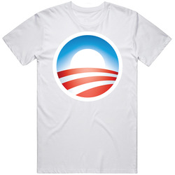 Obama Logo 2008 Campaign America Election Mens Size Large White T Shirt Obama Logo 2008 Campaign America Election Mens Size Large White T Shirt