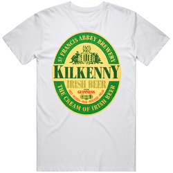 Kilkenny Irish Beer Mens Size Large White T Shirt Kilkenny Irish Beer Mens Size Large White T Shirt