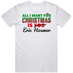 All I Want For Christmas Is Eric Hosmer Kansas City Baseball Funny Mens Size Large White T Shirt All I Want For Christmas Is Eric Hosmer Kansas City Baseball Funny Mens Size Large White T Shirt
