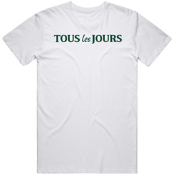 Tous Les Jours Popular Bakery Desserts Restaurant Mens Size Large White  T Shirt