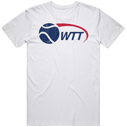 World Team Tennis League Retro Logo Mens Size Large White T Shirt World Team Tennis League Retro Logo Mens Size Large White T Shirt