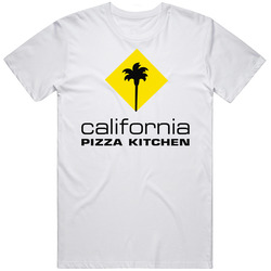 California Pizza Kitchen American Favourite Food Mens Size Large White  T Shirt