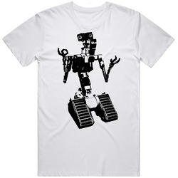 Short Circuit Movie Johnny Five Mens Size Large White T Shirt Short Circuit Movie Johnny Five Mens Size Large White T Shirt