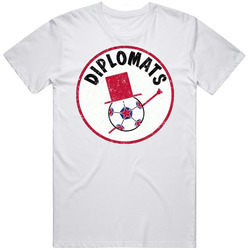 Washington Diplomats North American Soccer League Nasl Retro Team Logo Mens Size Large White T Shirt Washington Diplomats North American Soccer League Nasl Retro Team Logo Mens Size Large White T Shirt