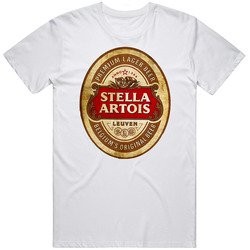 Stella Artois Belgium's Beer Mens Size Large White T Shirt Stella Artois Belgium's Beer Mens Size Large White T Shirt