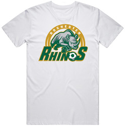 Rochester Rhinos A-league Soccer Fc Team Retro Logo Mens Size Large White T Shirt Rochester Rhinos A-league Soccer Fc Team Retro Logo Mens Size Large White T Shirt