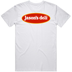 Jason's Deli Sub Sandwhich Restaurant Mens Size Large White  T Shirt