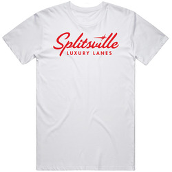 Splitsville Popular Orlando Restaurant Mens Size Large White  T Shirt