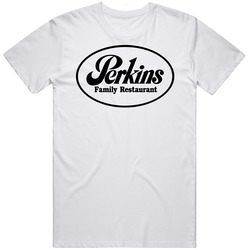 Perkins Family Restaurant Favourite Food Mens Size Large White  T Shirt
