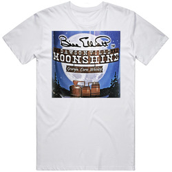 Bill Elliot Dawsonville Moonshine Georgia Corn Whiskey Moonshine Label Logo Mens Size Large White T Shirt Bill Elliot Dawsonville Moonshine Georgia Corn Whiskey Moonshine Label Logo Mens Size Large White T Shirt