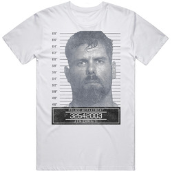 Ken Caminiti Famous Sports Star Mugshot Police Department Mens Size Large White T Shirt Ken Caminiti Famous Sports Star Mugshot Police Department Mens Size Large White T Shirt