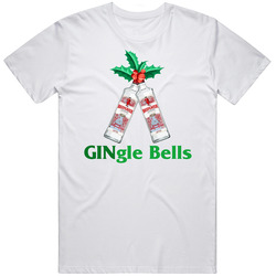 Beefeater Gingle Jingle Bells Gin Bottle Christmas Party Mens Size Large White T Shirt Beefeater Gingle Jingle Bells Gin Bottle Christmas Party Mens Size Large White T Shirt