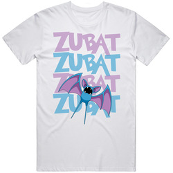 Zubat Pokemon Character Fan Mens Size Large White T Shirt Zubat Pokemon Character Fan Mens Size Large White T Shirt