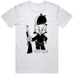 Elmer Fudd Looney Tunes Classic Cartoon Mens Size Large White T Shirt Elmer Fudd Looney Tunes Classic Cartoon Mens Size Large White T Shirt