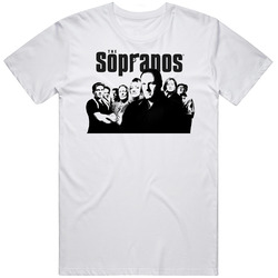 The Sopranos Cast Tv Show Fan Mens Size Large White T Shirt The Sopranos Cast Tv Show Fan Mens Size Large White T Shirt