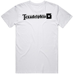 Texadelphia Best Southern Restaurants Fan Mens Size Large White  T Shirt