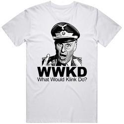 Colonel Wilhelm Klink Hogans Heroes Mens Size Large White T Shirt Colonel Wilhelm Klink Hogans Heroes Mens Size Large White T Shirt