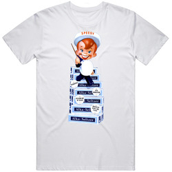 Alka Seltzer Speedy Mascot Mens Size Large White T Shirt Alka Seltzer Speedy Mascot Mens Size Large White T Shirt