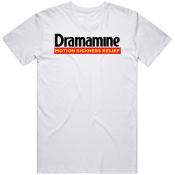 Dramamine Best Over The Counter Medication Logo Mens Size Large White T Shirt Dramamine Best Over The Counter Medication Logo Mens Size Large White T Shirt