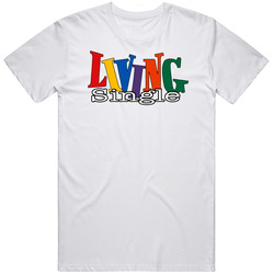 Living Single Tv Show Fan Mens Size Large White T Shirt Living Single Tv Show Fan Mens Size Large White T Shirt