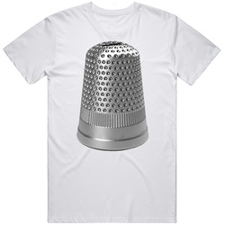 Monopoly Thimble Game Piece Group Halloween Costume Mens Size Large White T Shirt Monopoly Thimble Game Piece Group Halloween Costume Mens Size Large White T Shirt