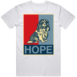 Cavalier King Charles Spaniel Custom Dog Breed Hope Parody Mens Size Large White T Shirt Cavalier King Charles Spaniel Custom Dog Breed Hope Parody Mens Size Large White T Shirt