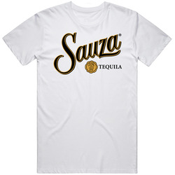 Sauza Agave Tequila Logo Label Drinking Mens Size Large White T Shirt Sauza Agave Tequila Logo Label Drinking Mens Size Large White T Shirt