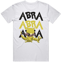 Abra Pokemon Video Game Movie Cartoon Character Fan Mens Size Large White T Shirt Abra Pokemon Video Game Movie Cartoon Character Fan Mens Size Large White T Shirt