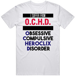 Ochd Obsessive Heroclix Disorder Favorite Sport Mens Size Large White T Shirt Ochd Obsessive Heroclix Disorder Favorite Sport Mens Size Large White T Shirt