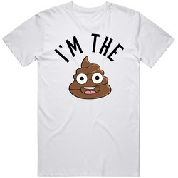 I'm The Shit Funny Poop Emoji Mens Size Large White T Shirt I'm The Shit Funny Poop Emoji Mens Size Large White T Shirt